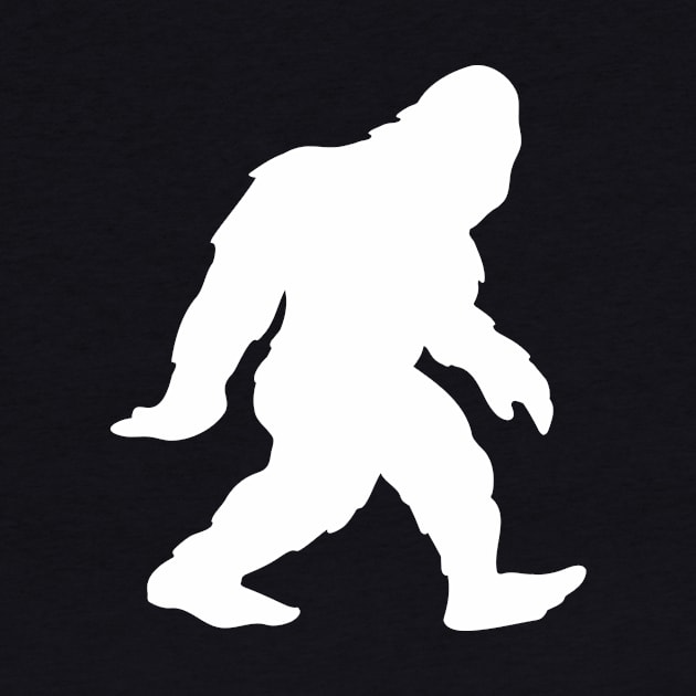 Bigfoot Sasquatch Silhouette Cartoon by hobrath